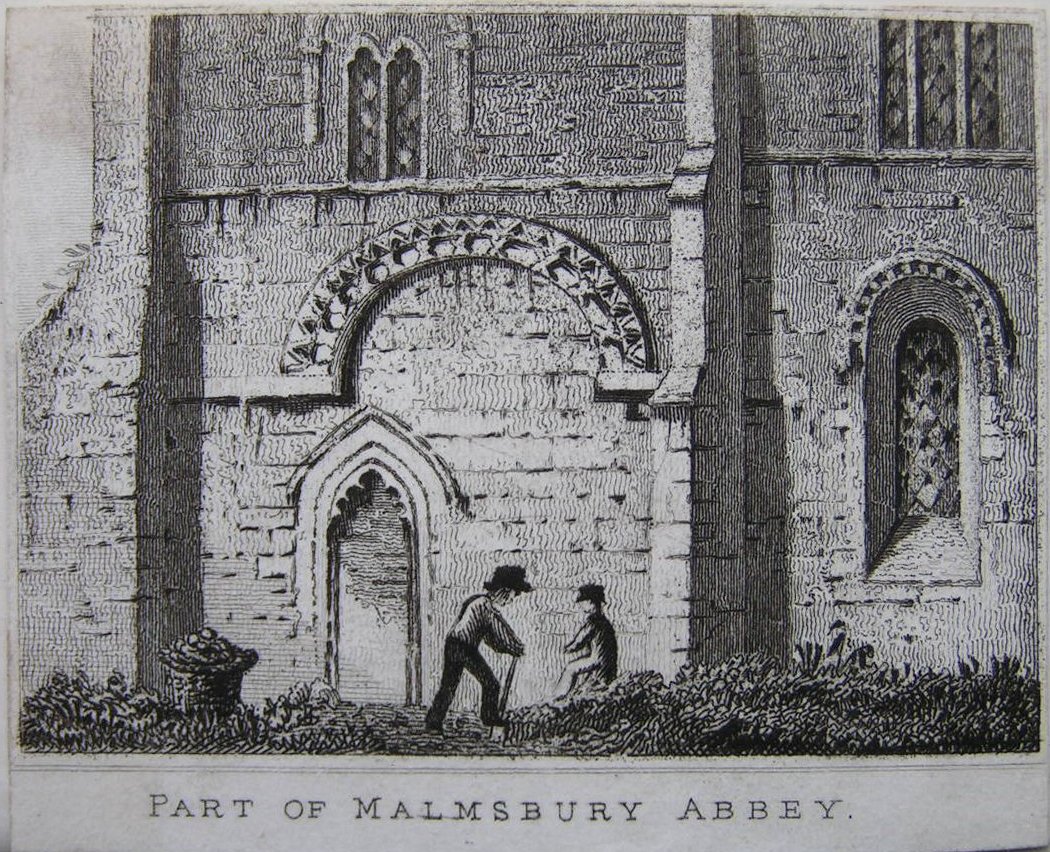 Print - Part of Malmsbury Abbey